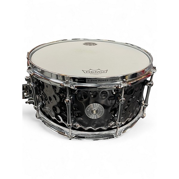 Used Mapex 6.5X14 Daisycutter hammered black chrome Drum