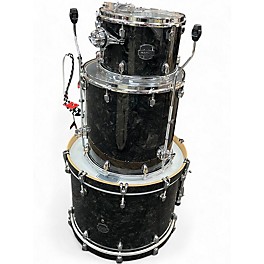Used Mapex 4 Piece Saturn V Tour Black Strata Pearl Drum Kit