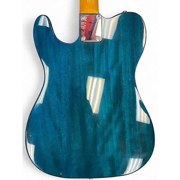 Used Leo Jaymez TELE-STYLE Blue Burst Solid Body Electric Guitar