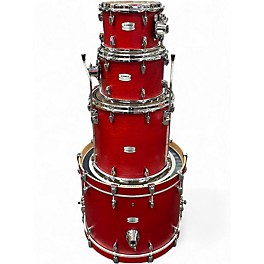 Used Yamaha 4 Piece Tour Custom Candy Apple Satin Drum Kit