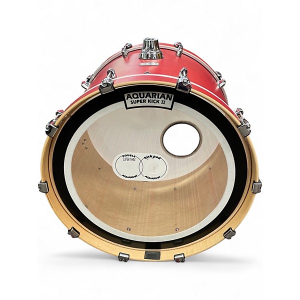 Used Yamaha 4 Piece Tour Custom Candy Apple Satin Drum Kit