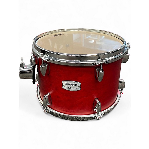Used Yamaha 4 Piece Tour Custom Candy Apple Satin Drum Kit