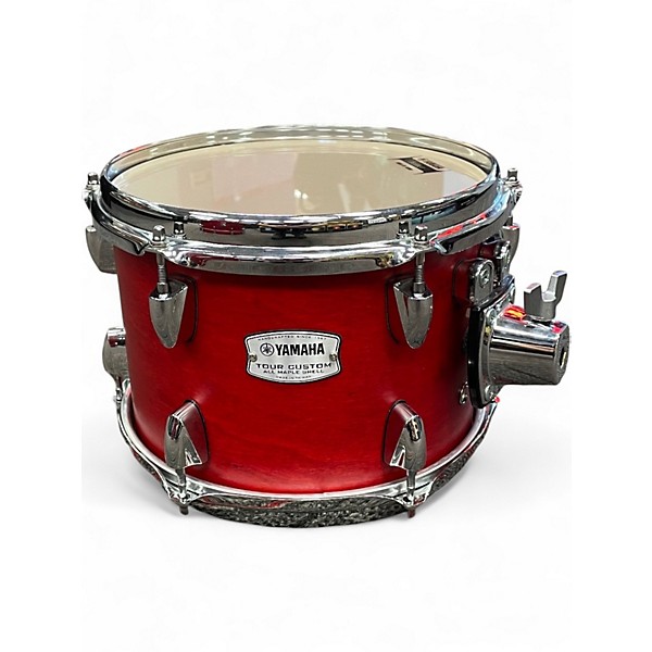 Used Yamaha 4 Piece Tour Custom Candy Apple Satin Drum Kit