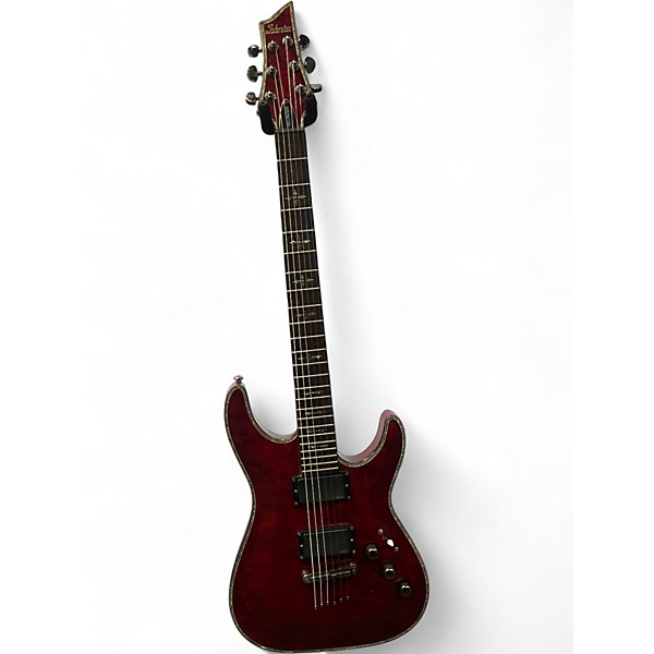 Used Schecter Guitar Research Hellraiser C1 Black Cherry Solid Body Electric Guitar