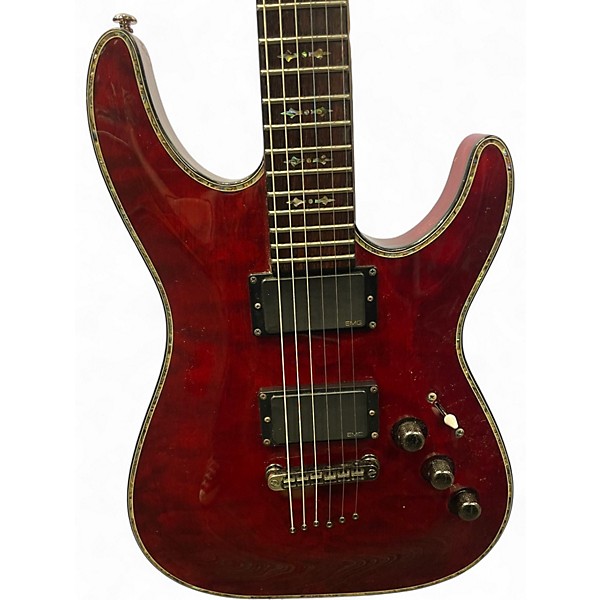 Used Schecter Guitar Research Hellraiser C1 Black Cherry Solid Body Electric Guitar