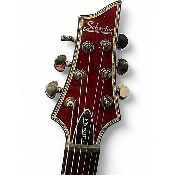 Used Schecter Guitar Research Hellraiser C1 Black Cherry Solid Body Electric Guitar