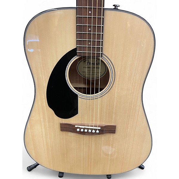 Used Fender CD60 Dreadnought Natural Acoustic Guitar