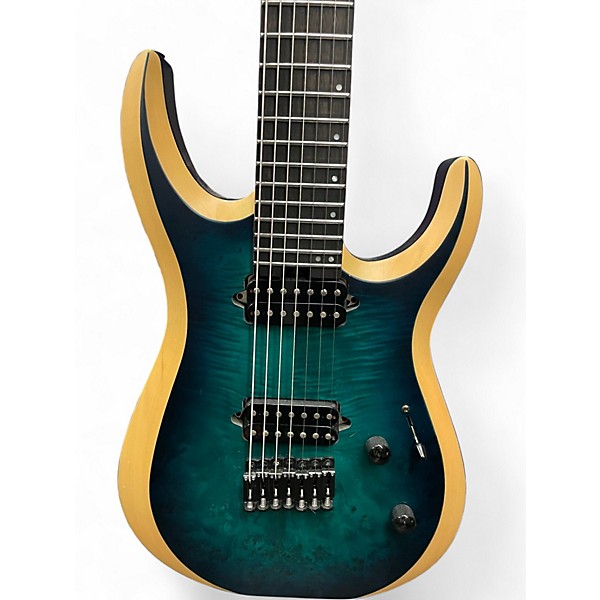 Used Jackson Pro Plus Series Dinky MDK7P HT Chlorine Burst Solid Body Electric Guitar