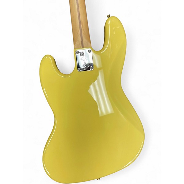 Used Fender Player Jazz Bass Yellow Electric Bass Guitar