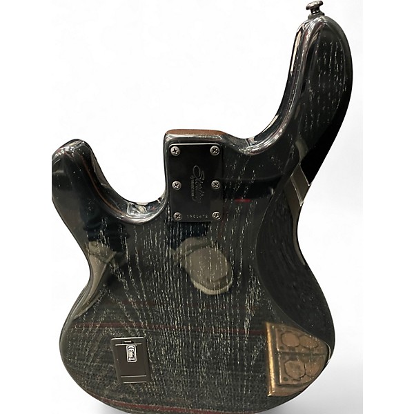Used Sterling by Music Man Ray34 Sassafras Black Electric Bass Guitar