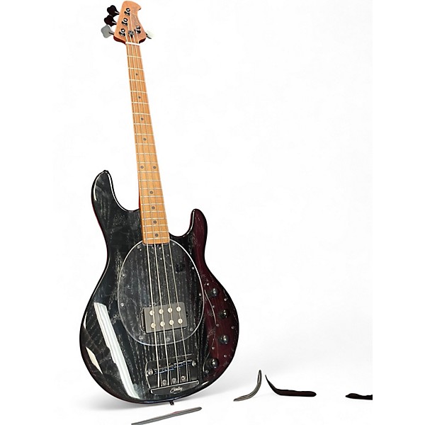 Used Sterling by Music Man Ray34 Sassafras Black Electric Bass Guitar