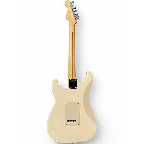 Used 2002 Fender Standard Stratocaster Olympic White Solid Body Electric Guitar