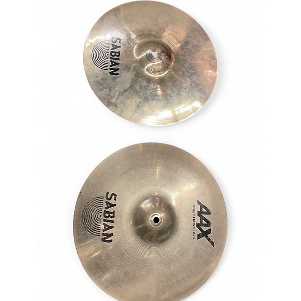 Used SABIAN 14in AAX Stage Hi Hat Pair Cymbal