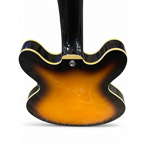 Used Hamer Echotone Sunburst Hollow Body Electric Guitar