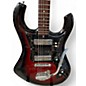 Vintage 1960s Tiesco BISON Metallic Candy Red Burst Solid Body Electric Guitar