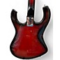 Vintage 1960s Tiesco BISON Metallic Candy Red Burst Solid Body Electric Guitar
