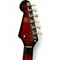 Vintage 1960s Tiesco BISON Metallic Candy Red Burst Solid Body Electric Guitar