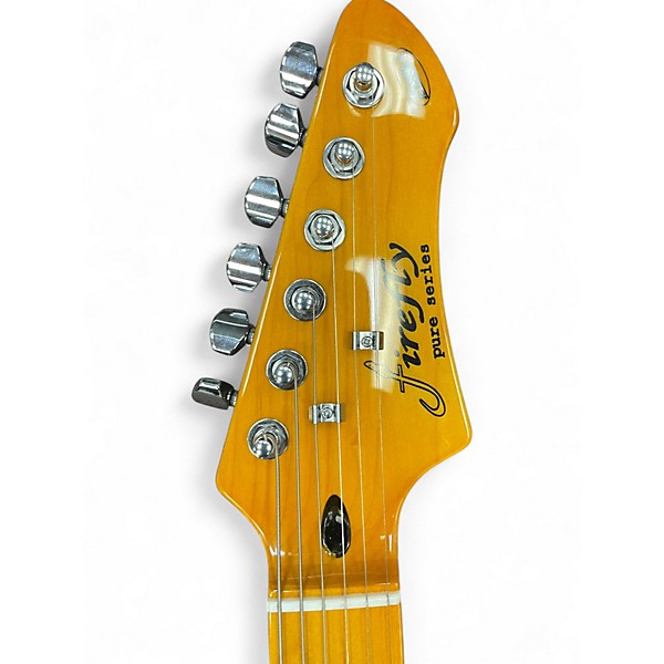 Used Firefly MAD CAT Black and Yellow Solid Body Electric Guitar