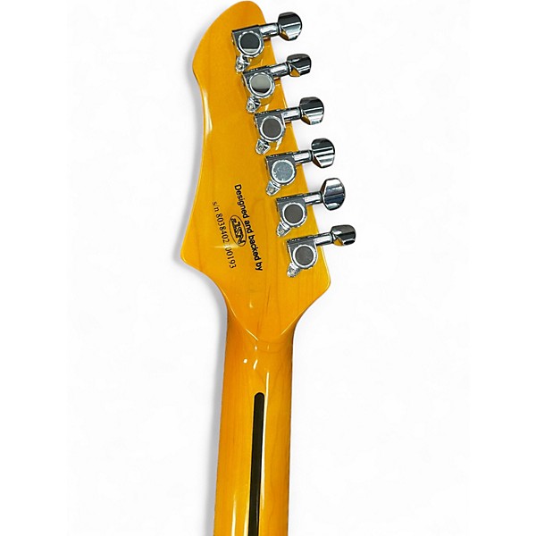 Used Firefly MAD CAT Black and Yellow Solid Body Electric Guitar