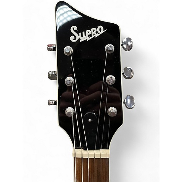 Used Supro CLERMONT AQUA BLUE BURST Hollow Body Electric Guitar