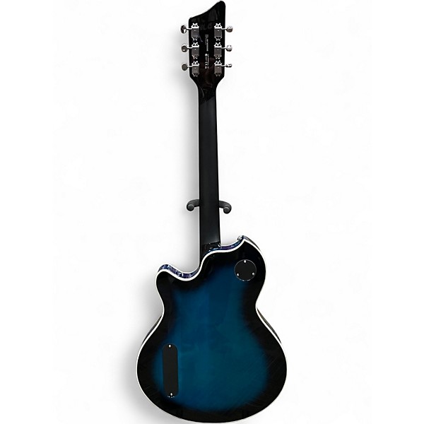 Used Supro CLERMONT AQUA BLUE BURST Hollow Body Electric Guitar