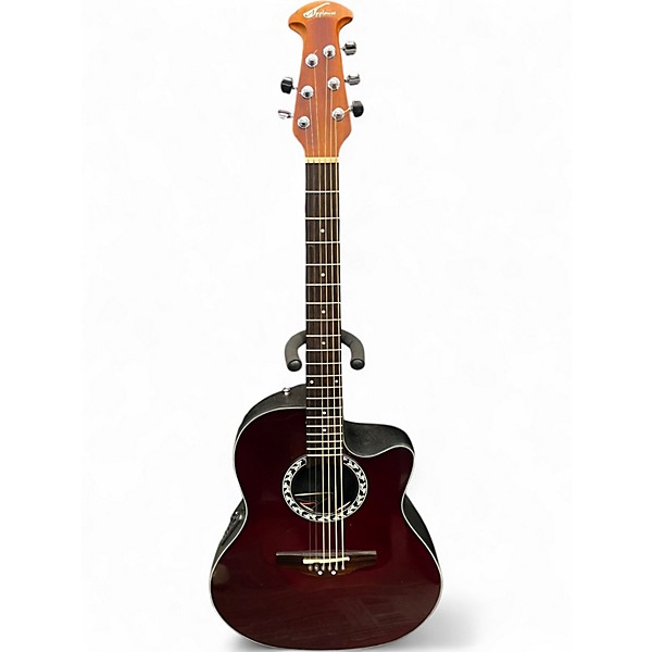 Used Applause AB24-RR Wine Red Acoustic Electric Guitar