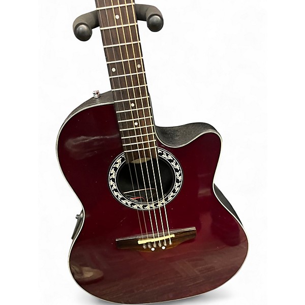 Used Applause AB24-RR Wine Red Acoustic Electric Guitar