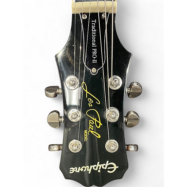 Used Epiphone Les Paul Traditional PRO II Vintage Sunburst Solid Body Electric Guitar