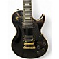 Used Harley Benton H3 Black and Gold Solid Body Electric Guitar