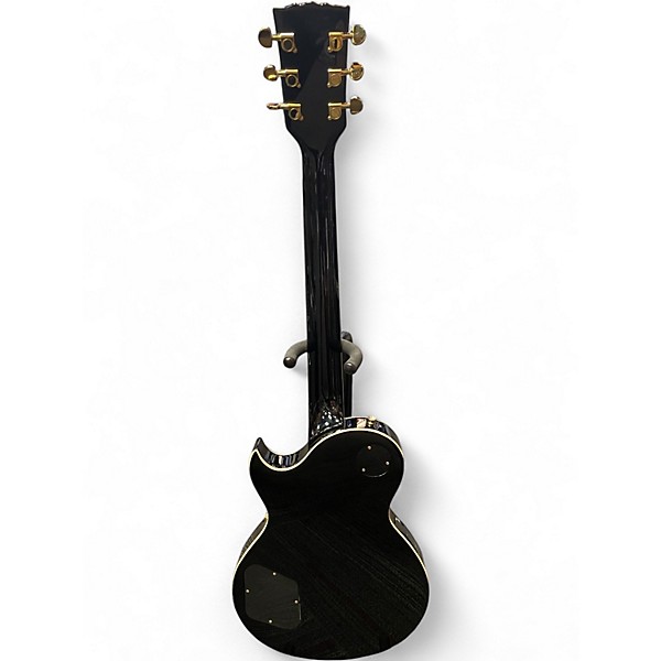 Used Harley Benton H3 Black and Gold Solid Body Electric Guitar