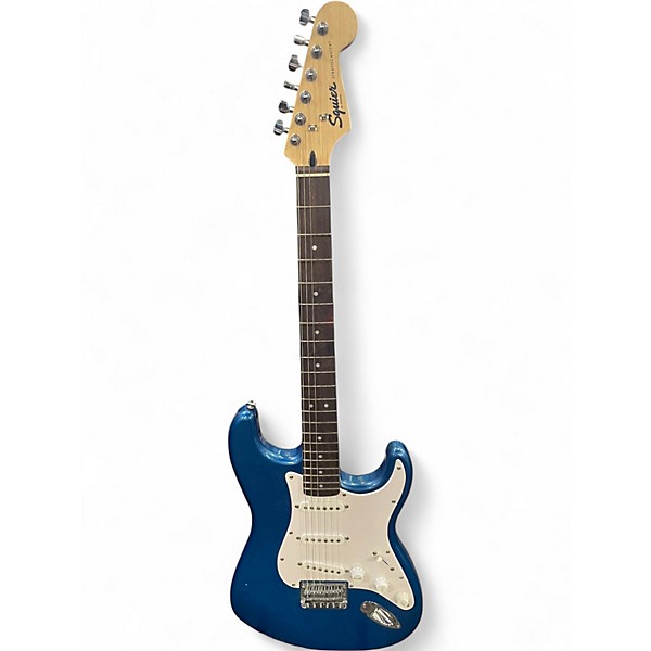 Used Squier Standard Stratocaster Blue Solid Body Electric Guitar