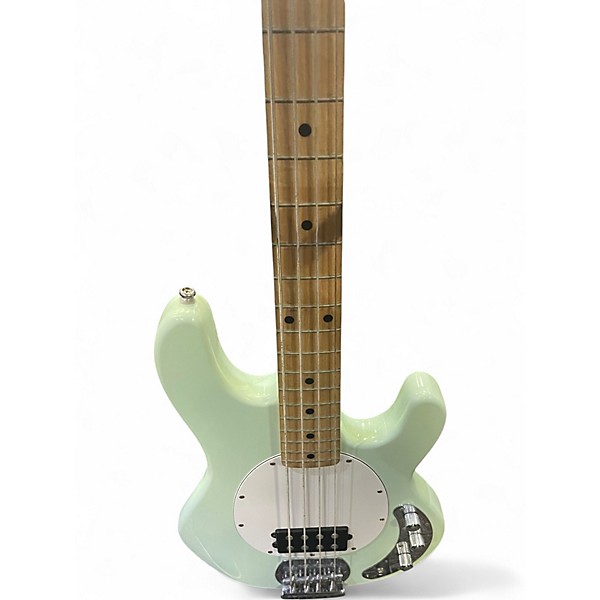 Used Sterling by Music Man sub series sting ray Mint Green Electric Bass Guitar