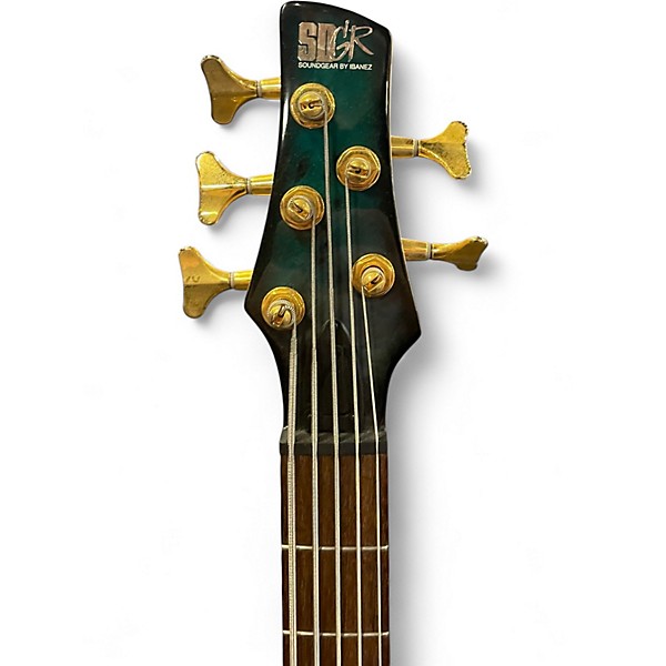 Used Sdgr SR405EQM Surreal Blue Burst Electric Bass Guitar