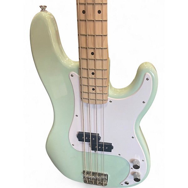 Used Squier Precision Bass Emerald Green Electric Bass Guitar