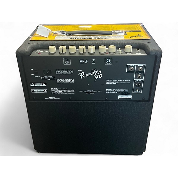 Used Fender Rumble V3 40W 1x10 Bass Combo Amp