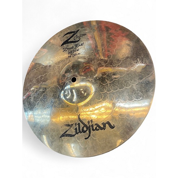 Used Zildjian 14in Z Custom Dyno Beat Hi Hat Cymbal