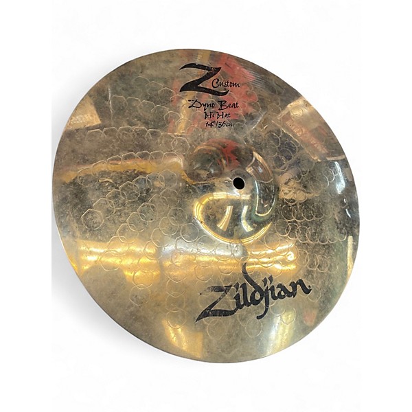 Used Zildjian 14in Z Custom Dyno Beat Hi Hat Cymbal