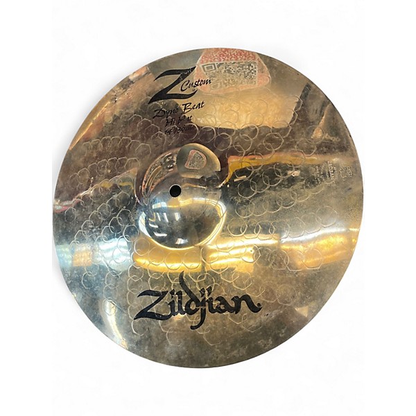 Used Zildjian 14in Z Custom Dyno Beat Hi Hat Cymbal
