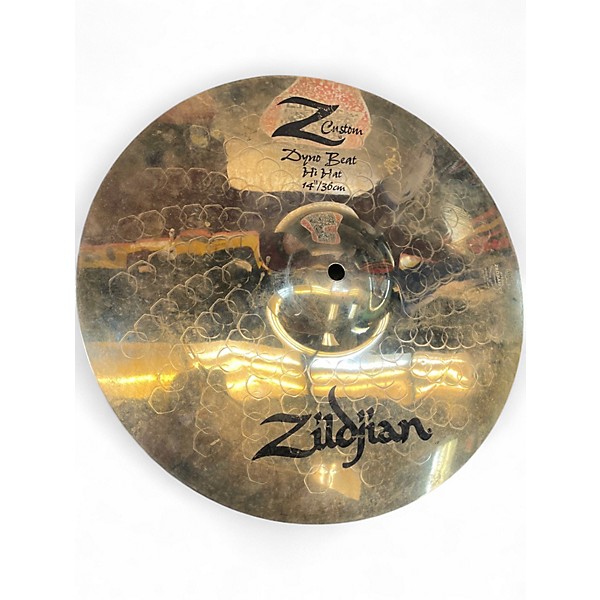 Used Zildjian 14in Z Custom Dyno Beat Hi Hat Cymbal