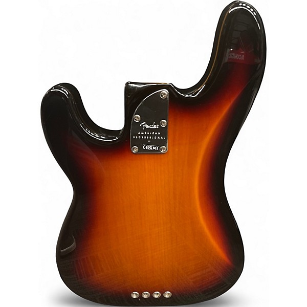 Used Fender American Professional II Precision Bass 2 Tone Sunburst Electric Bass Guitar