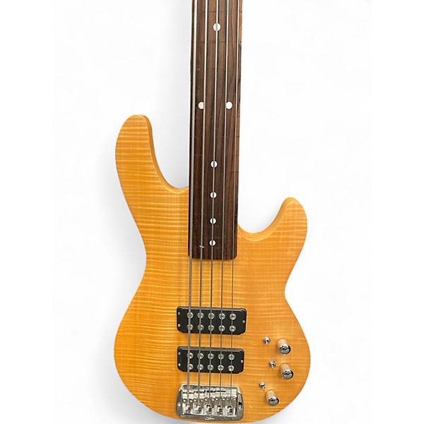 Used G&L Tribute L2500 5 String Natural Electric Bass Guitar