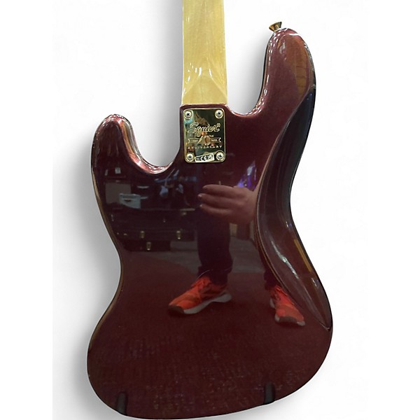 Used Squier Classic Vibe 1960S Jazz Bass Maroon Electric Bass Guitar
