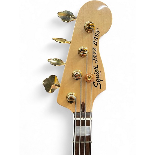 Used Squier Classic Vibe 1960S Jazz Bass Maroon Electric Bass Guitar