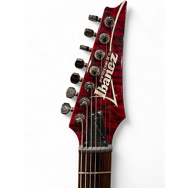 Used Ibanez RG927QMZ Premium 7 String Black Solid Body Electric Guitar