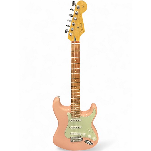 Used Fender LIMITED EDITION PLAYER STRATOCASTER Shell Pink Solid Body Electric Guitar