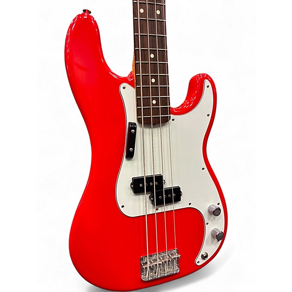 Used Fender MIJ PRECISION BASS MORROCCO RED Electric Bass Guitar