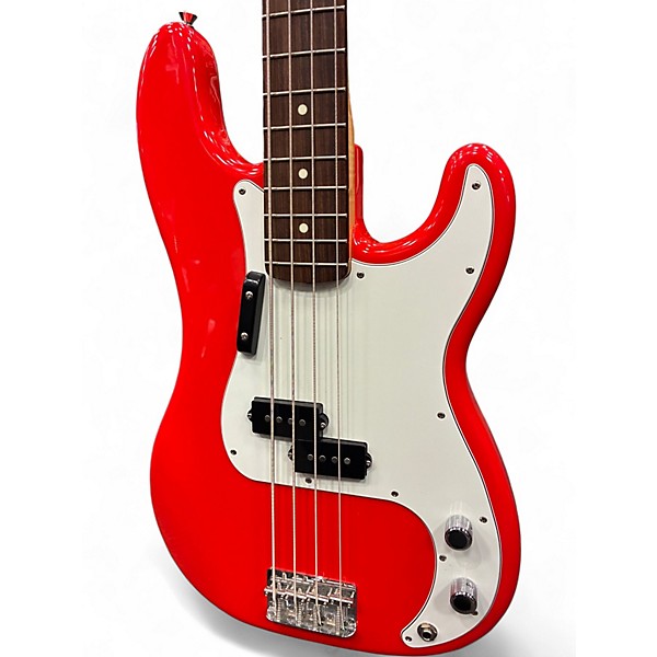 Used Fender MIJ PRECISION BASS MORROCCO RED Electric Bass Guitar