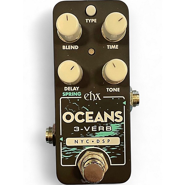 Used Electro-Harmonix oceans 3 verb Effect Pedal