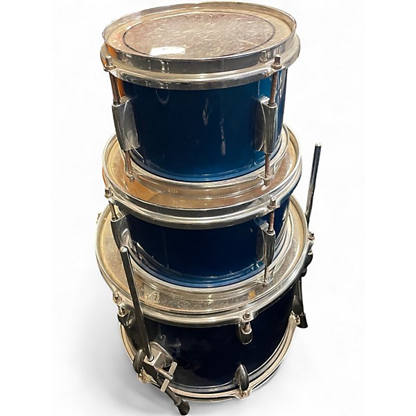 Used Miscellaneous 4 Piece Poplar Wood Bop Blue Drum Kit