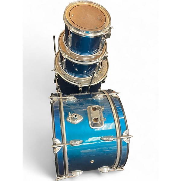 Used Miscellaneous 4 Piece Poplar Wood Bop Blue Drum Kit